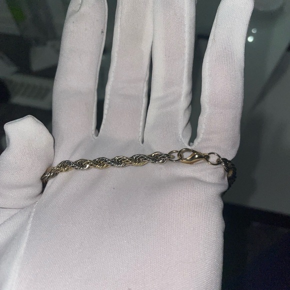 BRAND NEW PURE SILVER GOLD TONE ROPE CHAIN‼️ - Picture 8 of 14